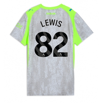 Manchester City Rico Lewis #82 Tricou Fotbal Replică 2025-26 Femei Treilea
